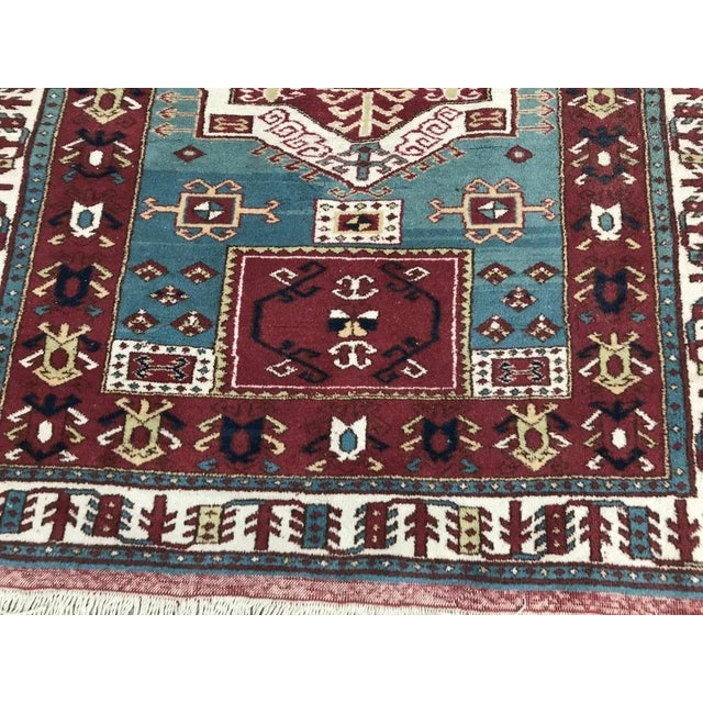 Vintage Turkish Konya Kazakh Rug, 1980s For Sale - Image 3 of 13