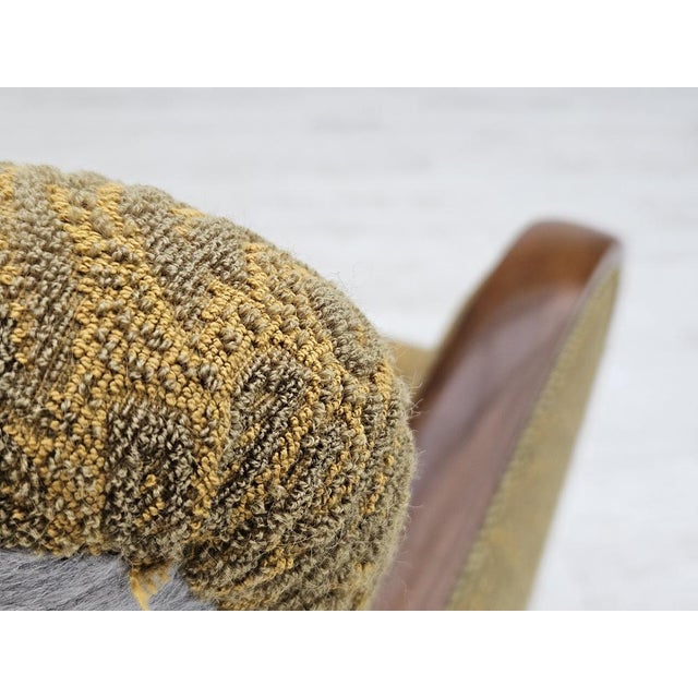 Danish 3-Seater Sofa in Beech & Cotton, 1950s For Sale - Image 4 of 18