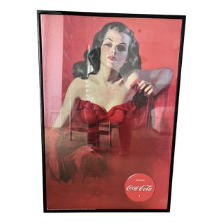 Vintage Coca-Cola Poster, 1980s For Sale