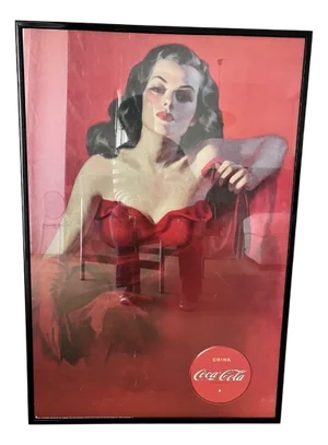 Vintage Coca-Cola Poster, 1980s
