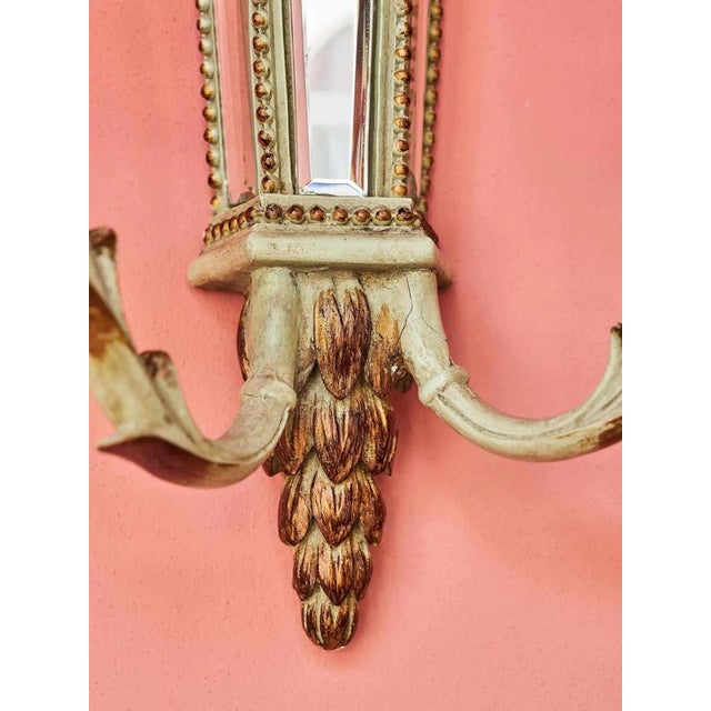 2000 - 2009 Neoclassical Wall Sconce with Mirrors For Sale - Image 5 of 11