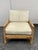 Late 20th Century Vivai Del Sud for Wicker Works Italian Bamboo Armchair + Ottoman, Vintage For Sale - Image 5 of 12