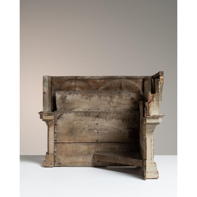 Early 19th Century Early 19th Century France Neoclassical Antique White Wood Decorative Object For Sale - Image 5 of 15