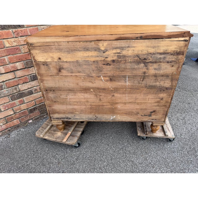 19th Century English Pine Chest of Drawers For Sale - Image 10 of 10