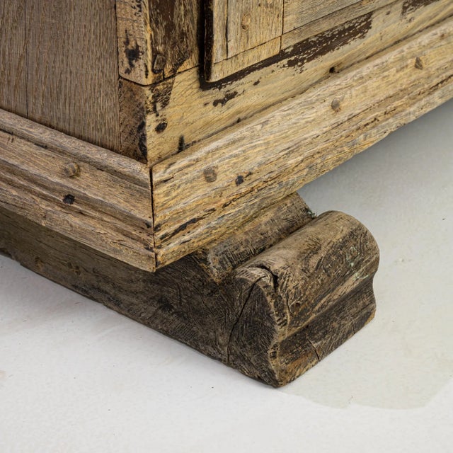 1840s German Bleached Oak Vitrine For Sale - Image 11 of 12