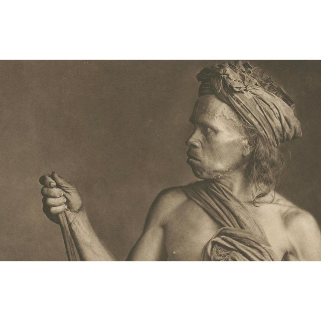 Kleingrothe, Batak Warrior Portrait, Sumatra, Dutch East Indies, 1910, Etching For Sale - Image 5 of 9