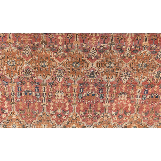 Fine 1920s Indian Handmade Carpet For Sale In New York - Image 6 of 9