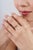 14k Gold Cushion Multi-Color Natural Diamond Five-Stone Band Ring Size 5 For Sale - Image 11 of 18