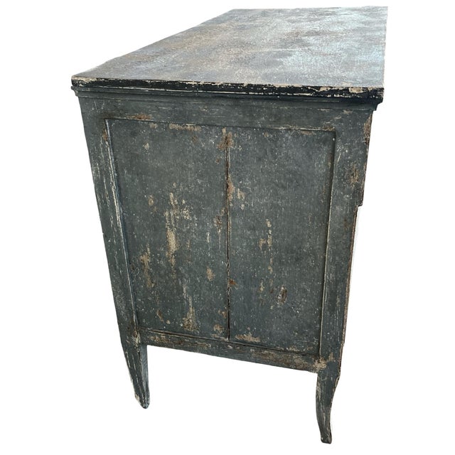19th Century Italian Painted Neoclassical Commode / Chest of Drawers For Sale - Image 12 of 16