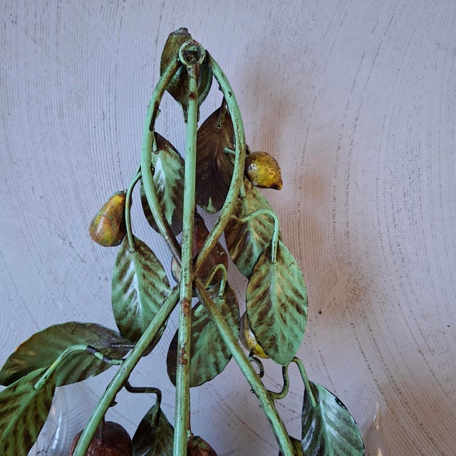 1970s Metal Fruit Wall Light, 1970s For Sale - Image 5 of 6