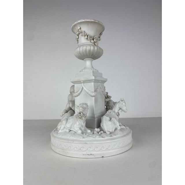 Late 19th Century Biscuit Porcelain Centerpiece from Volkstedt-Rudolstadt For Sale - Image 4 of 11