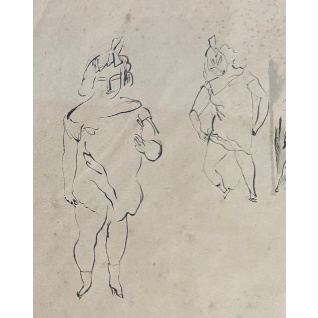 Jules Pascin, German Expressionist Drawing, Watercolor Painting Jules Pascin Cuba Scene 1910, c.1910-1916 For Sale In Miami - Image 6 of 15