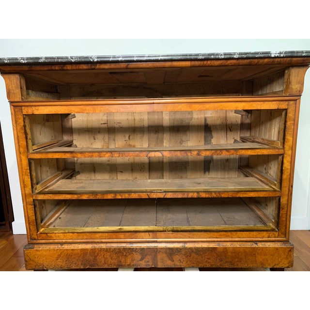 A Louis Philippe Figured Walnut Commode, Mid 19th Century For Sale - Image 13 of 14