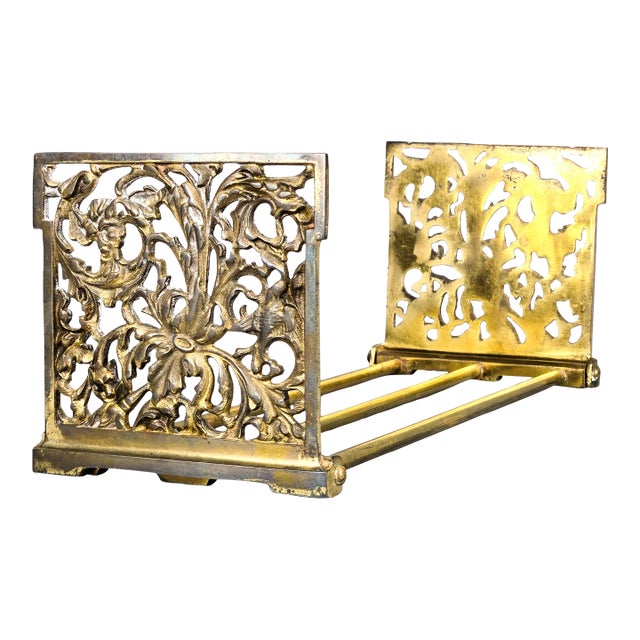 Victorian Antique Bronze Adjustable Folding Desktop Book Holder For Sale
