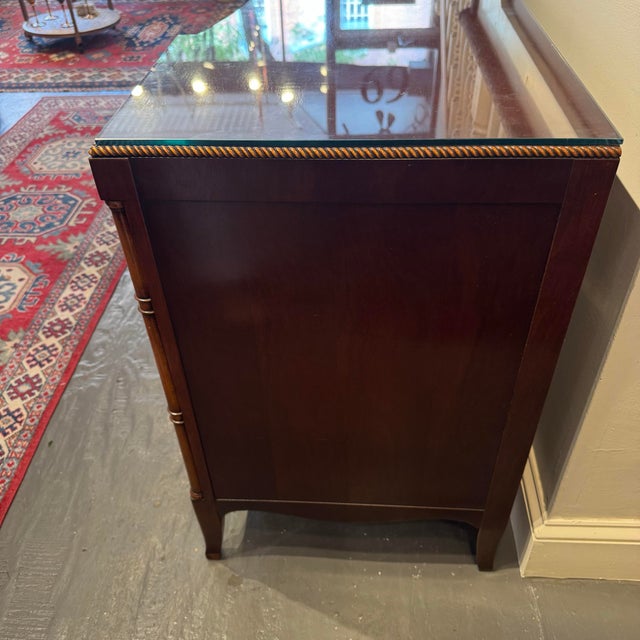 1940s Vintage Berkey and Gay Crotch Mahogany Desk For Sale In Boston - Image 6 of 11