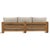 Outdoor Teak & Taupe Cushion Sofa For Sale - Image 4 of 7