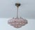 Art Deco Pendant Light in Pink and White Marble Glass, 1930s For Sale - Image 4 of 18