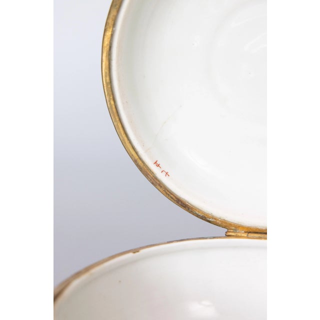 Metal 19th Century Imari Porcelain Lidded Bowl Jewelry Box For Sale - Image 7 of 8
