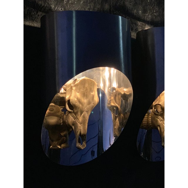 Maria Pergay "Totem" Sconces Attributed to Maria Pergay - a Pair For Sale - Image 4 of 13