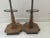 Late 20th Century Pair of Vintage Brass Stands on Wood Bases For Sale - Image 9 of 11