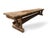 Farmhouse 36" Breadboard Trestle Bench For Sale - Image 3 of 10