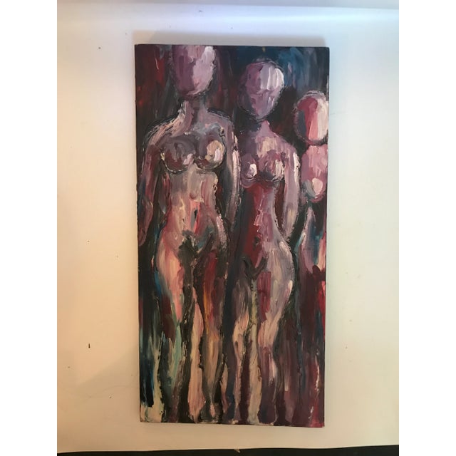 Contemporary Late 20th Century Nudes Oil Painting For Sale - Image 3 of 5