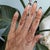 Modern Earth-Mined Diamond Band Ring: Solid 14k Gold - Stackable Band Ring, Size 6.75 For Sale - Image 3 of 11