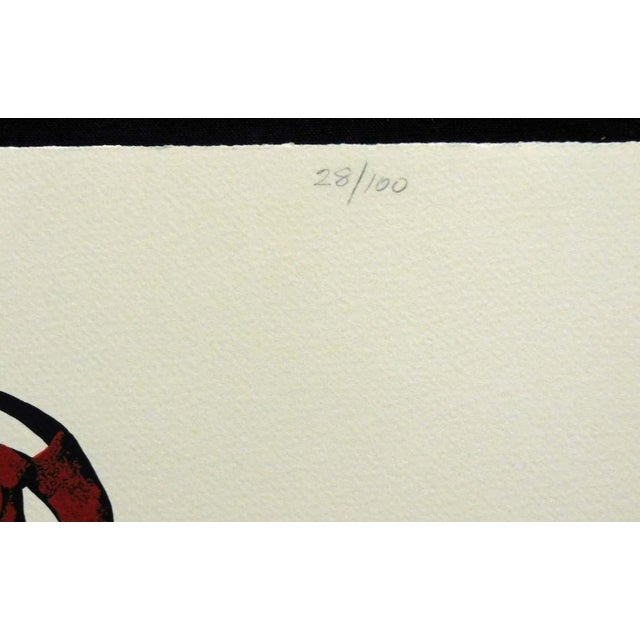 Paper 1980s Louis De Mayo "The Yaqui Deer Dancer" Hand Signed Serigraph Art Print Unframed For Sale - Image 7 of 8