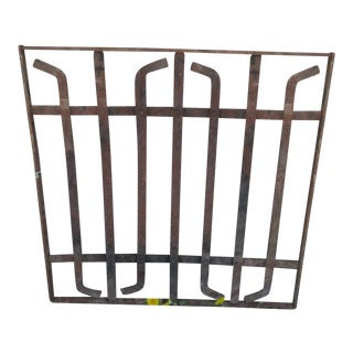 Antique Victorian Iron Architectural Salvage Door For Sale