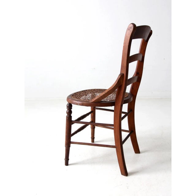 Antique Victorian Cane Seat Chair For Sale - Image 6 of 12