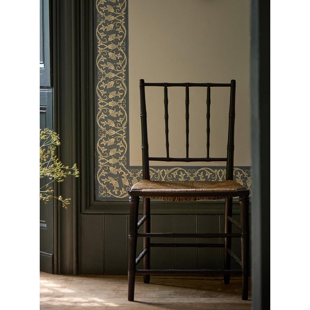 A formal pattern of intertwining grape vines was initially conceived for a stained-glass window by Duncan Dearle (J. H....