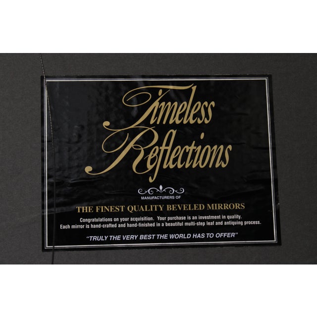 Timeless Reflections Faux Tortoise Shell Wall Mirror For Sale - Image 13 of 13