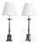19th Century French Silverplate Altar Candlestick Lamps - a Pair For Sale