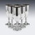 Vintage 20th Century English Silver Champagne Flutes, London, 1986, Set of 6 For Sale - Image 3 of 13