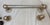 Metal Rare Antique Industrial Nickel Plated Brass Wall Mount Towel Rack Holder Fixture For Sale - Image 7 of 8