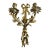 19thc French Transition Louis XV - XVI Gilt Bronze Floral/ Ribbon Wall Candle Sconce For Sale