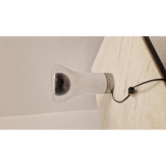 Saffo Table Lamp in Metal and Glass by Angelo Mangiarotti for Artemide, 1960s For Sale - Image 9 of 18