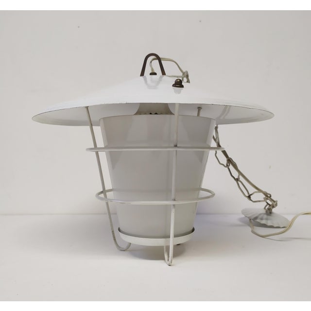 Metal Vintage Ceiling Lamp from Stilnovo, 1950 For Sale - Image 7 of 7
