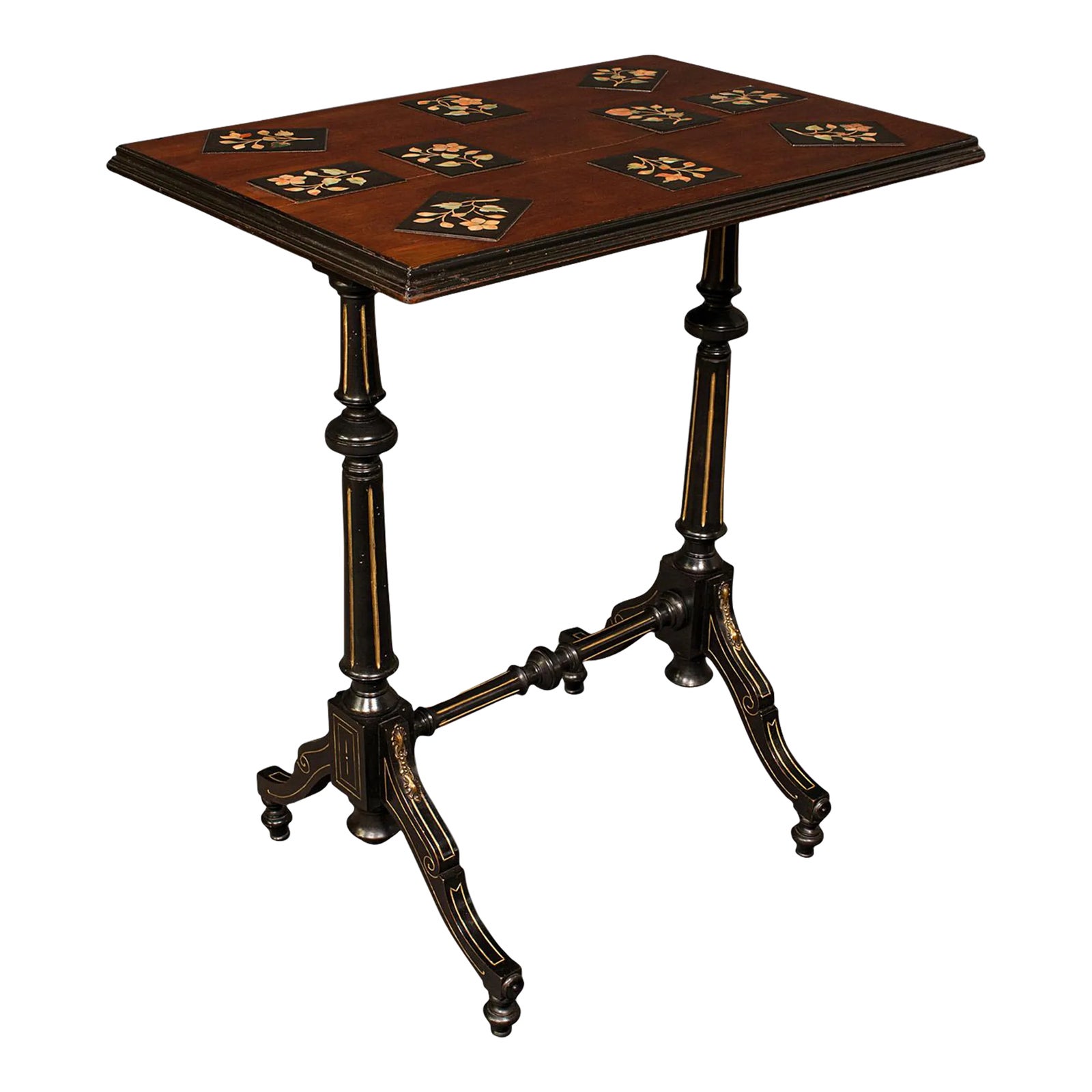 1880s Antique Victorian English Specimen Table | Chairish