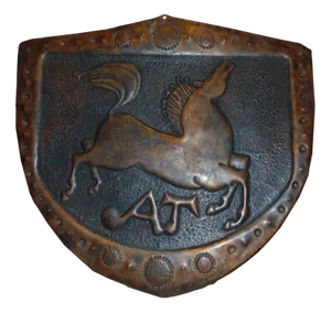 Vintage Pre-War Copper Coat of Arms