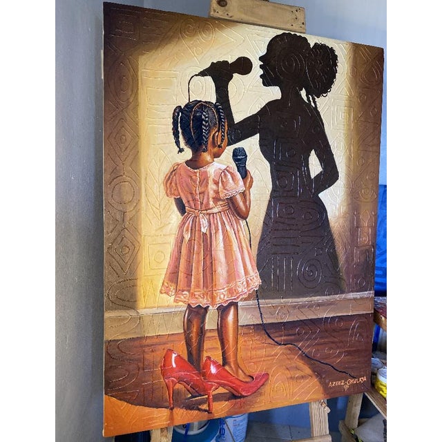 "Dream Beyond Her Size", Acrylic on Canvas Painting, 2026 For Sale - Image 6 of 6