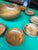 Wood 1970s Collection of Stamped Sterling Silver Pedestal Wooden Bowl With Serving Dishes - Set of 12 For Sale - Image 7 of 12