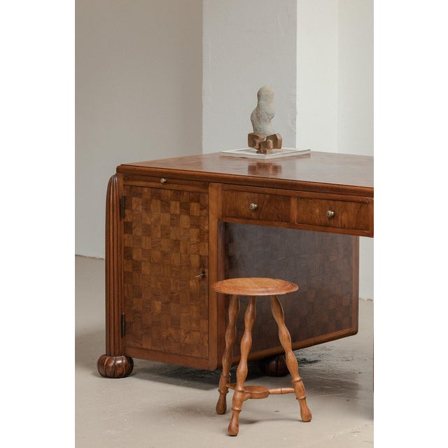 1930s Art Deco Writing Desk, France, 1930s For Sale - Image 5 of 15