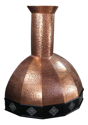 Rustic Farmhouse Hammered Copper Kitchen Stove Range Hood 58"