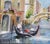 Wood Vintage 20th C Framed Impressionistic Venetian Canal Scene Oil Painting For Sale - Image 7 of 15