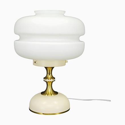 Opaline Glass Table Lamp from Napako, Former Czechoslovakia, 1970s For Sale - Image 12 of 12