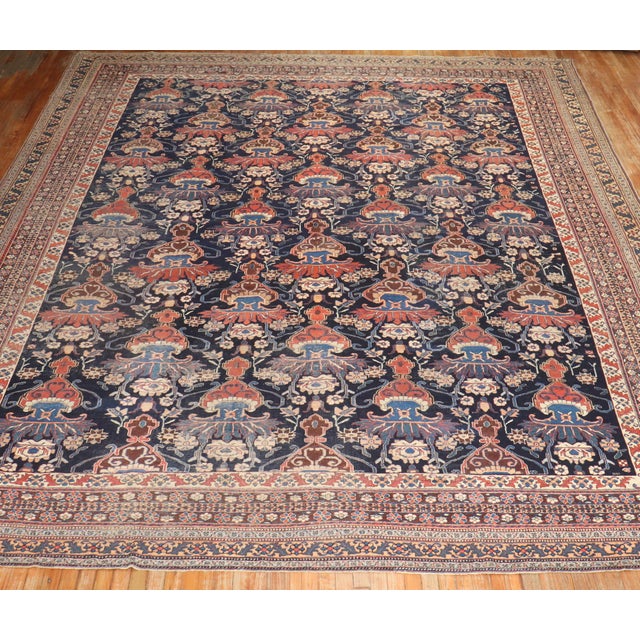 Persian Antique Zabihi Collection Persian Afshar Rug - 12' x 15'5" For Sale - Image 3 of 12
