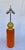 Mid-Century Modern Mid Twentieth Century Italian Orange and Yellow Ceramic Table Lamp For Sale - Image 3 of 12