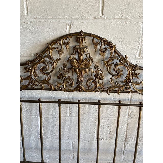Antique 1860s Victorian Queen Size Cast Brass Headboard Chairish
