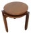 Mid-Century Teak Round Stacking Side Tables, 1960s, Set of 2 For Sale